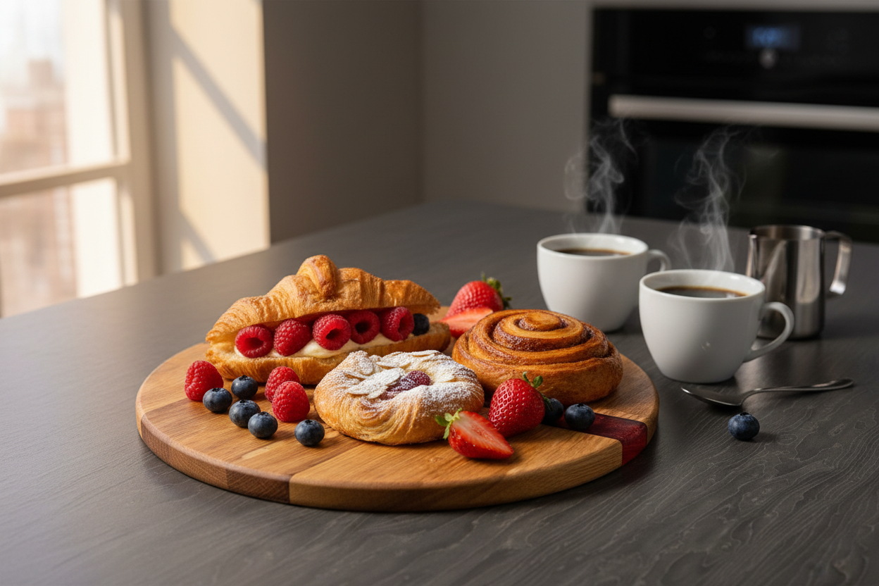 Breakfast serving