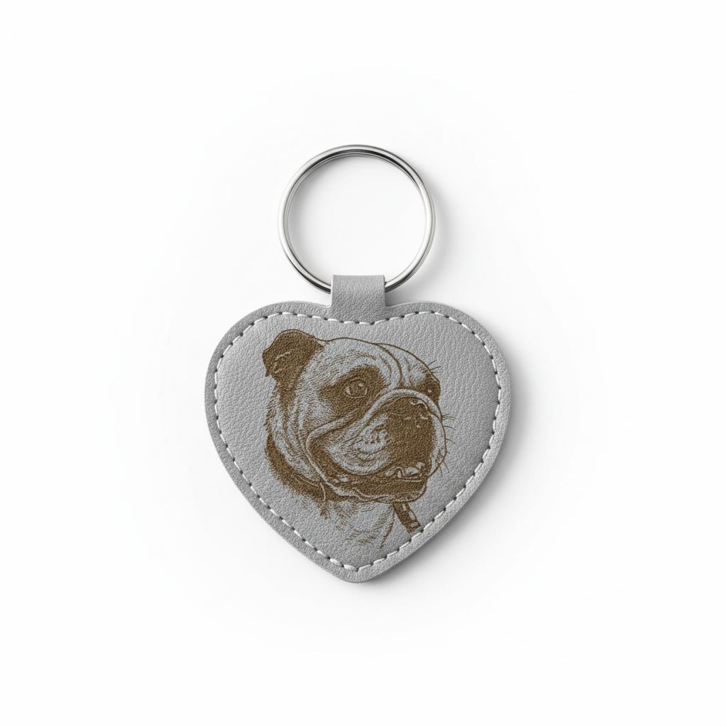 custom pet owner keyring with photo