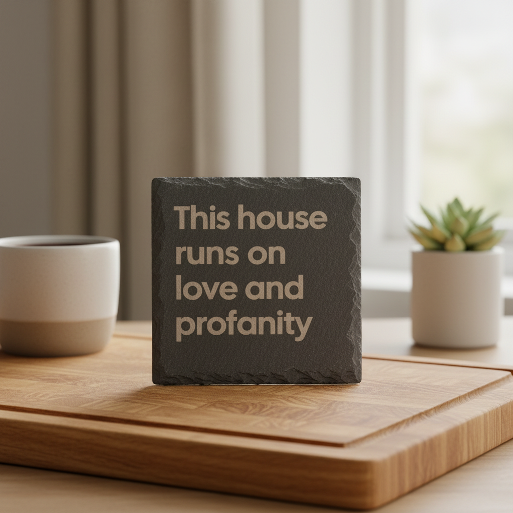 Love and profanity Coaster
