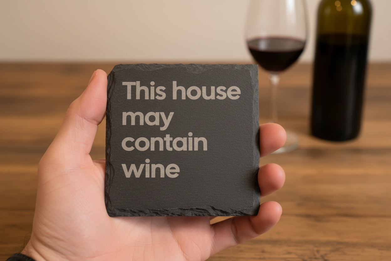 Funny gift Wine Coaster